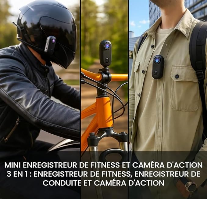 Caméra POV 4K Ultra HD – Capturez vos aventures en totale liberté