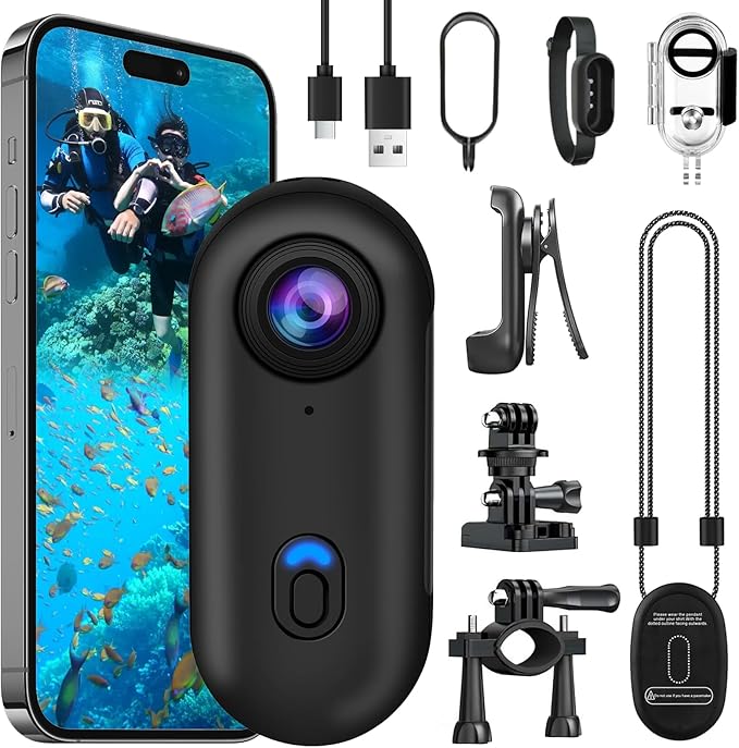 Caméra POV 4K Ultra HD – Capturez vos aventures en totale liberté