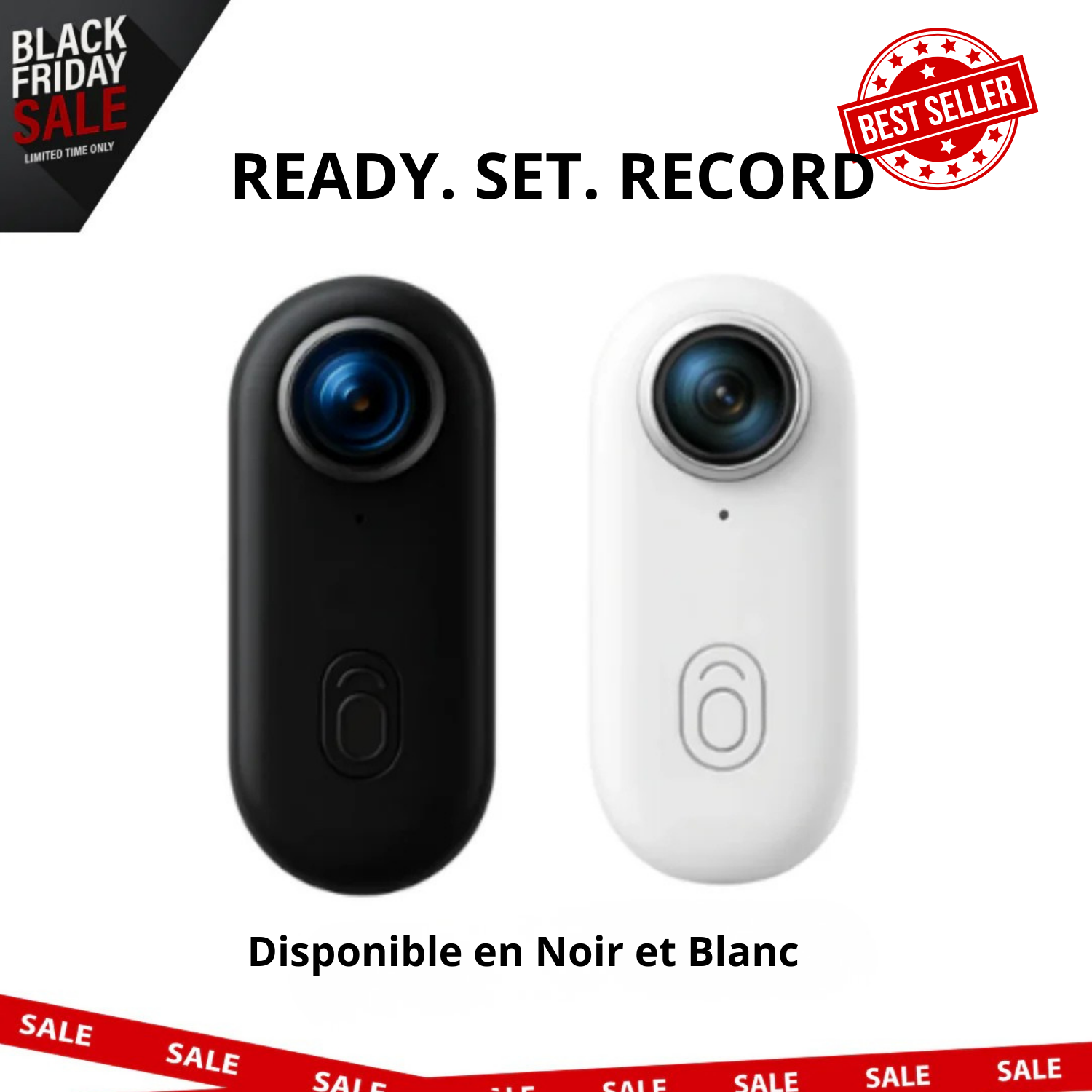 Caméra POV 4K Ultra HD – Parfaite pour Skieurs & Snowboarders