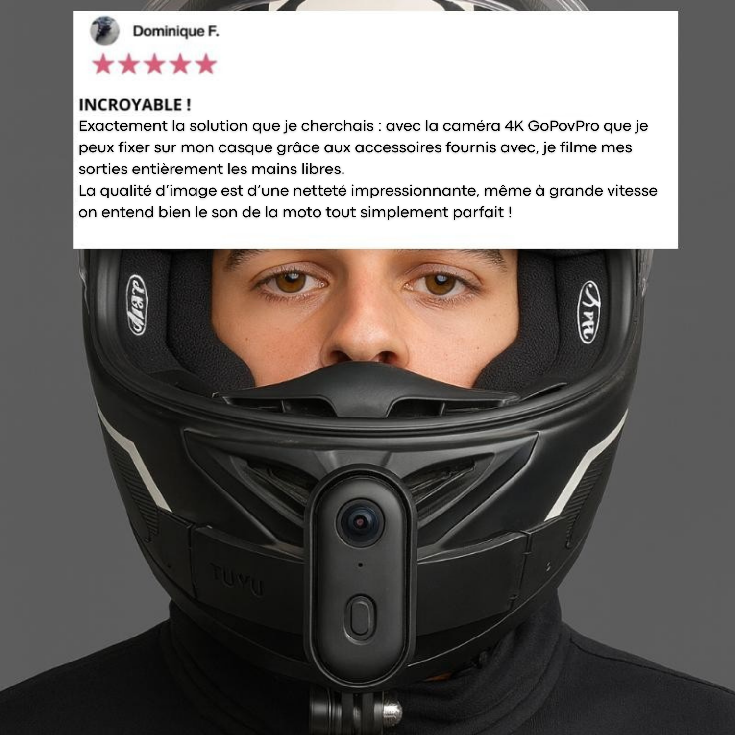 Caméra POV 4K Ultra HD – Parfaite pour Skieurs & Snowboarders